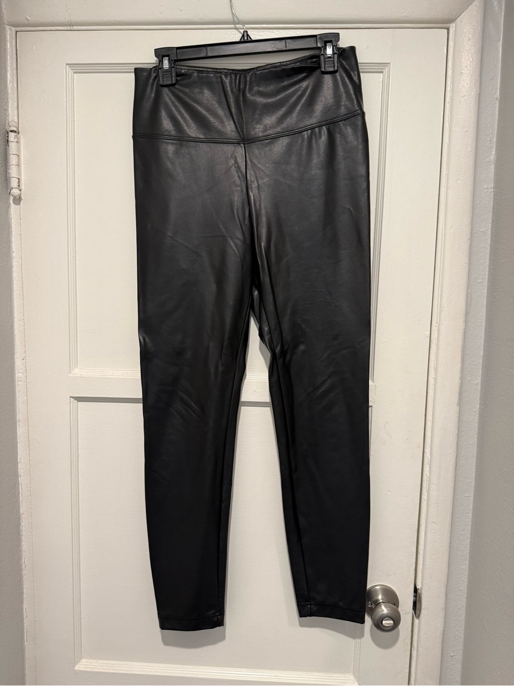 Catherine Malandrino Black Faux Leather Piece with Pink Label